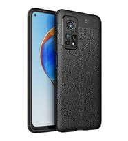 Xiaomi Mi 10T Deri Görünümlü Silikon Siyah