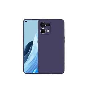 Oppo Reno 7 4G Uyumlu Kılıf Zore Premier Silikon Kapak (Lacivert)