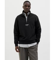 JJESOHO SWEAT QUARTER ZIP HN NOOS Black
