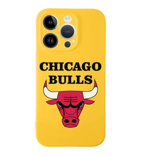 Apple iPhone 14 Pro Max  Lansman Kılıf Chicago Bulls  Tasarımlı Altı Kapalı İçi Kadife Kaplı  Kapak (Şeffaf)