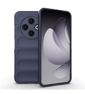 Coverzone Tecno Spark 30C 4G ile Uyumlu K?l?f TPU Oyuklu Arka Y�zey Z-Etnik Esnek Silikon Kapak Tecno Spark 30C 4G i�in O-tto Prime Silikon K?l?f Lacivert