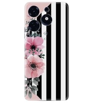 Tecno Spark 10 Pro Kılıf Resimli Desenli Baskılı Silikon Flowers 4 1390