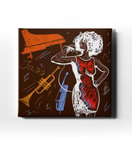 Nostalji Mikrofon Canvas Tablo KJK102