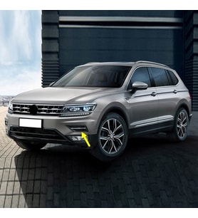 VW Tiguan 2016-2020 Ön Tampon Sol Süs Kapağı Sensörlü Kromlu 5NA854661