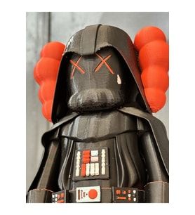 Kaws Darth Vader Figür Kaws Boyalı Figür Kaws Starwars Figür Büyük Boy 20CM