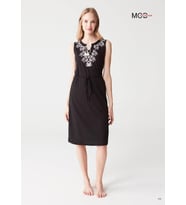 Mod Collection 3290 Kolsuz Kadın Elbise (Siyah)