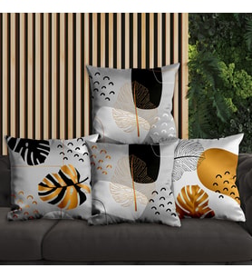eJOYA Çiçek Tasarımlı 4'lü Yastık İçi Ve Kırlent Kılıfı 45cm 113834