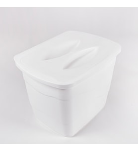 Pratik Kapaklı Çöp Kovası 5 Litre 2 Renk Seçeneğiyle (Beyaz)