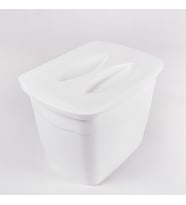 Pratik Kapaklı Çöp Kovası 5 Litre 2 Renk Seçeneğiyle (Beyaz)