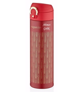 İsme Özel Termos 480Ml. Vagonlife Kırmızı