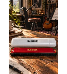 Midex HN-20RD Kırmızı Örf Aletleri 20 Delikli Mızıka Do (c)