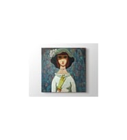 DBSanatevi Pelle Åberg - Woman With Cigarette Tablo 50 X 50 Cm
