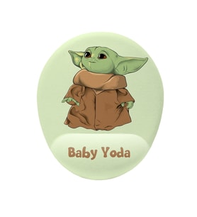 Baby Yoda Grogu Bilek Destekli Kaymaz Buruşmaz Kırılmaz Mouse Pad