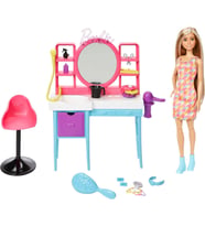 Barbie Muhteşem Kuaför Oyun Seti, 3 Yaş Ve Üzeri, Hkv00 (Çok Renkli)