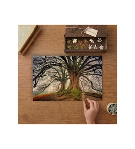 İki Ağaç Tasarımı 240 parça Ahşap Puzzle Ahşap Kutuda MP05204