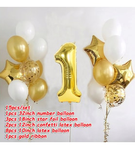 Mutlu Doğum Günü Partisi Süslemeleri Balonlar