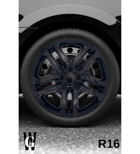 Renault Clio 16 İnç Jant Kapağı (4 ADET) Siyah S106