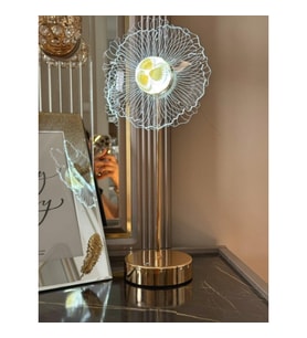 Çiçek Tasarımlı LED Masa Lambası