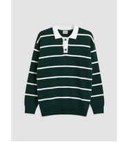 LCW Kids Yeşil Polo Yaka Erkek Çocuk Kazak