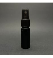 15 cc Siyah Silindir Pet Şişe - Siyah Spreyli - 15 ml Siyah Plastik Şişe  x 10 Adet (Kahverengi)