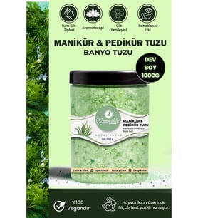Doğal Manikür Pediği ve Banyo Tuzu, Spa Etkili Bakım, 1000 Gr