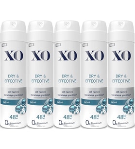 XO Deodorant 150ML Women-Kadın Dry & Effective (5 Li Set)