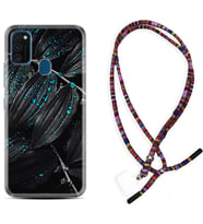 Samsung M21 M22 M23 M30 M31S M32 Kılıf Boyun Asklı Rasta Silikon Foid Green 1643