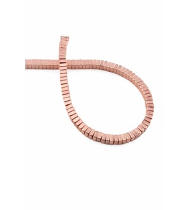 Hematit Doğal Taş Parlak Roz Rondela Kesim 4x2mm Dizi [AA]