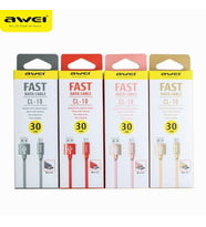 Iphone - Awei Fast Data Kablo Cl-988 30 Cm Kablo Powerbank
