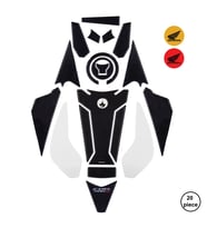 Grippatch - Honda CBR500 2025 ile Uyumlu Kaydırmaz 6D Karbon 20 Parça Tank Pad Seti GC30