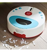 Pilli Robot Süpürge Sesli Ve Işıklı Gerçek Süpürme Özelliği Ve Sürekli Farklı Yönlere Giden Oyuncak Robot Süpürge Oyuncağı