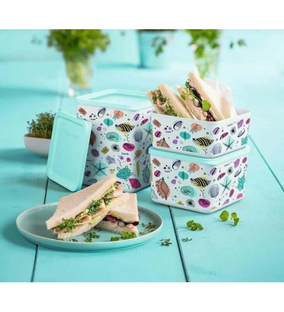 Tupperware Kubik Set (1,8 Lt. 1 Lt. 650 Ml. )