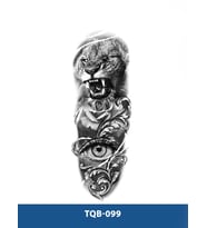 TQB-099 KAPLAN VE GÖZ DESEN GEÇİCİ KOL DÖVMESİ-TATTO