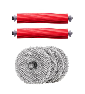 Roborock QRevo Pro Uyumlu 2 Adet Ana Fırça 4 Adet Mop Fiber Paspas