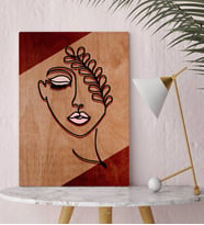 BK Home Minimalist Woman Tasarımlı Kanvas Tablo -2