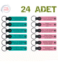 Koyu Turkuaz & Pembe, 24’lü Set, Kişiye Özel Hediyelik, Sanat Festivali Ziyaretçilerine Sürpriz