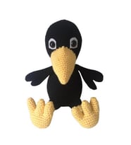 Sevimli Karga Amigurumi Organik Oyuncak