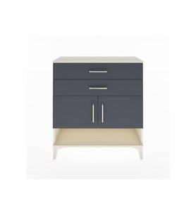 Arges Şifonyer 2 Raflı 2 Çekmeceli 2 Kapaklı 88x30x96 Aytaşı-Antrasit
