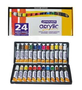 Daler Rowney Graduate Akrilik Boya Seti 24 Renk x 22 ml. 