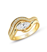 1.06 ct Pırlanta Modern Tasarım Markiz Yüzük (Gold)