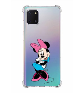 Samsung Galaxy Note 10 Lite  Köşe Korumalı Antişok Kapak Minnie Mouse Tasarımlı Şeffaf  Kılıf
