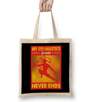 My Gymnastics Season Never Ends Awesome Gymnast Bez Çanta Uzun Saplı