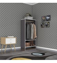 Kenzlife giysi dolabı rüknettin 120*060*30 gri gardırop