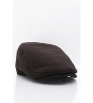 Erkek Şapka Kahve Kışlık Trend Flat Cap Yün Kasket (Kahverengi)
