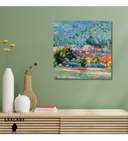 Kare Kanvas Tablo Ünlü Eserler Claude Monet Manzara Tablosu