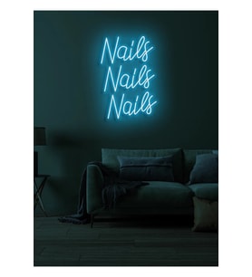 Nails Nails Nails Yazılı Neon Tabela