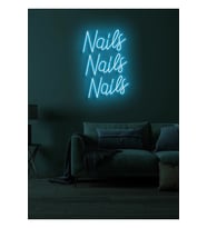 Nails Nails Nails Yazılı Neon Tabela