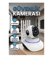 Antenli Wi-Fi Güvenlik Kamerası Gece Görüşlü Hareket Sensörlü Akıllı İzleme Sistemi