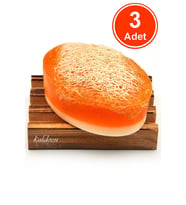 Kabak Lifli El Yapımı Doğal Ballı Pirinç Sabunu 120 G x 3 Adet