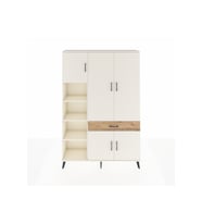 Arges Dolap 8 Raflı Tek Çekmeceli 5 Kapaklı 132x30x195 Aytaşı-Aytaşı/Çam